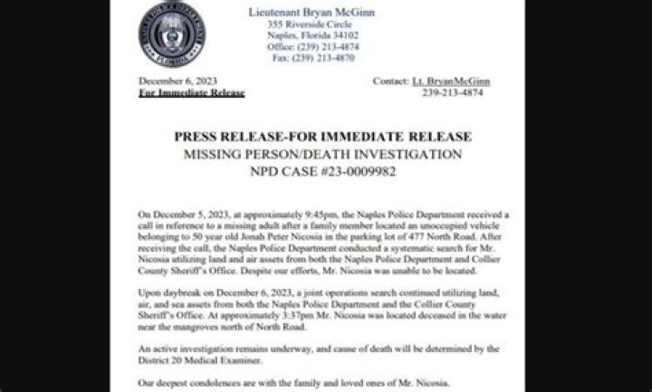 Jonah Peter Nicosia, a Senior at Lorenzo Walker Technical High School, Found Dead in His Home