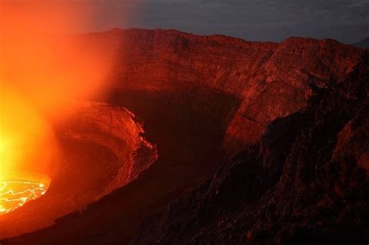 Mount Nyiragongo And Its Bubbling Hot Lava Lake